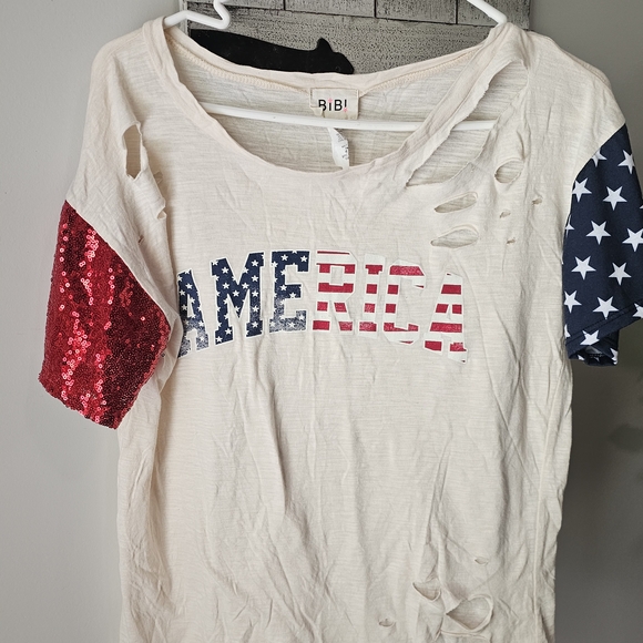 BiBi Tops - BiBi Cream Casual Top